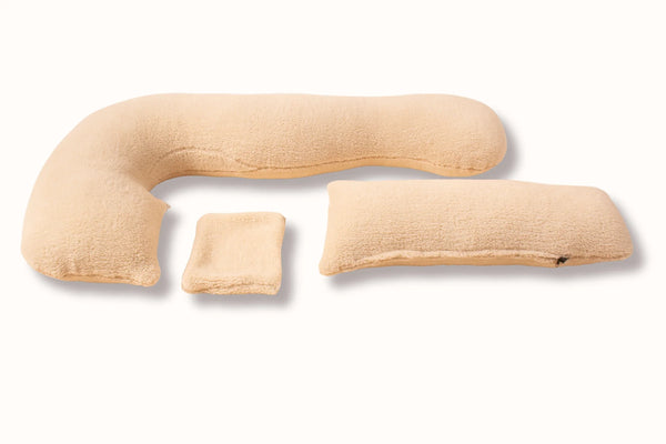 Αφράτο Μαξιλάρι Εγκυμοσύνης & Θηλασμού 3 σε 1 – Μπεζ