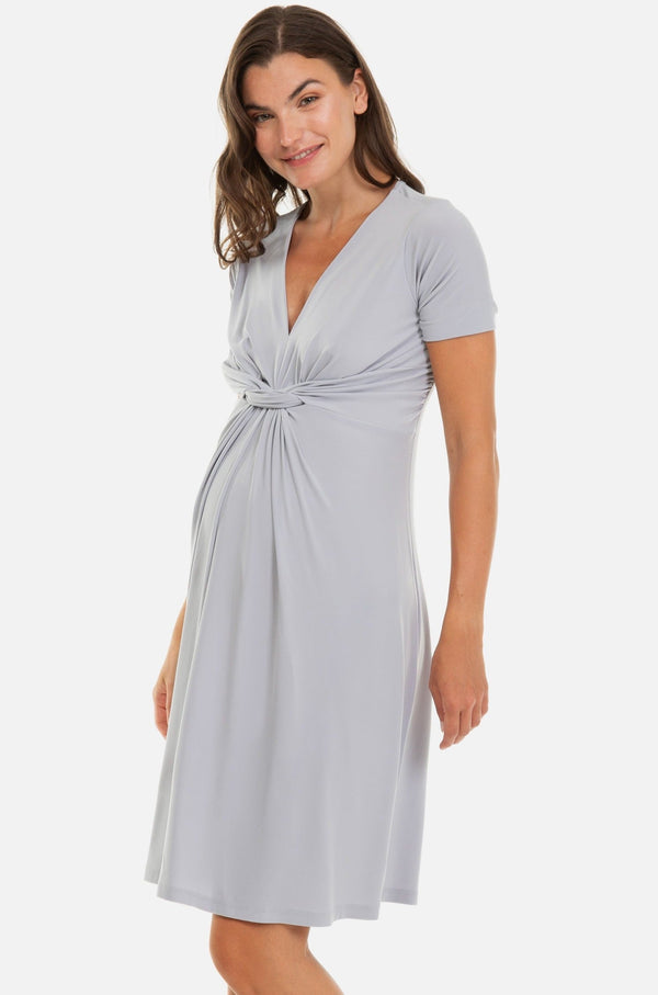 Φόρεμα εγκυμοσύνης με κόμπο - - soonMAMA - Η σωστή προσθήκη στην κομψή και άνετη εγκυμοσύνη! - Παλτά για έγκυες