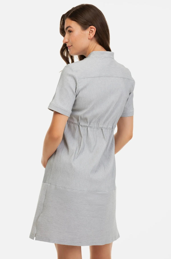 Ριγέ πουκάμισο-φόρεμα εγκυμοσύνης και θηλασμού - - soonMAMA - Η σωστή προσθήκη στην κομψή και άνετη εγκυμοσύνη! - Παλτά για έγκυες