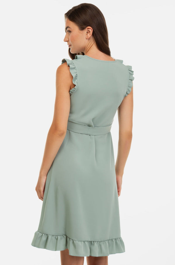 Φόρεμα εγκυμοσύνης και θηλασμού με βολάν