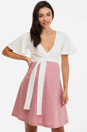 Φόρεμα εγκυμοσύνης και θηλασμού με πουά σχέδιο - - soonMAMA - Η σωστή προσθήκη στην κομψή και άνετη εγκυμοσύνη! - Παλτά για έγκυες