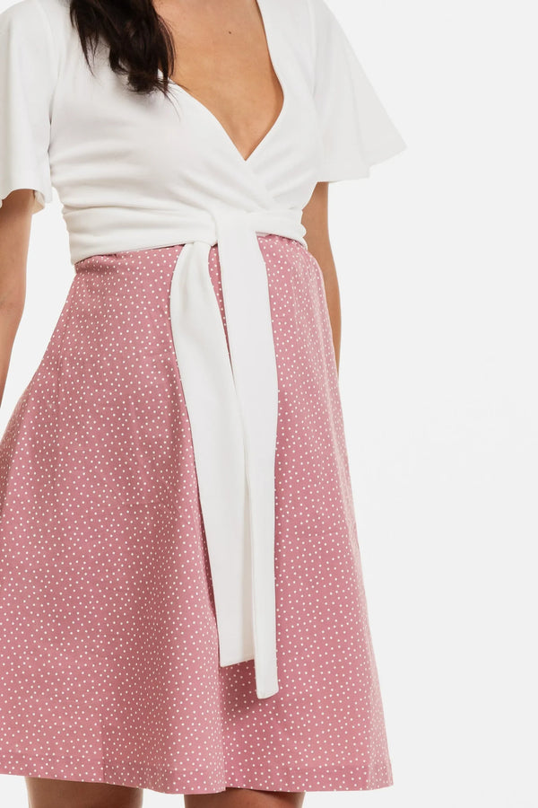 Φόρεμα εγκυμοσύνης και θηλασμού με πουά σχέδιο - - soonMAMA - Η σωστή προσθήκη στην κομψή και άνετη εγκυμοσύνη! - Παλτά για έγκυες