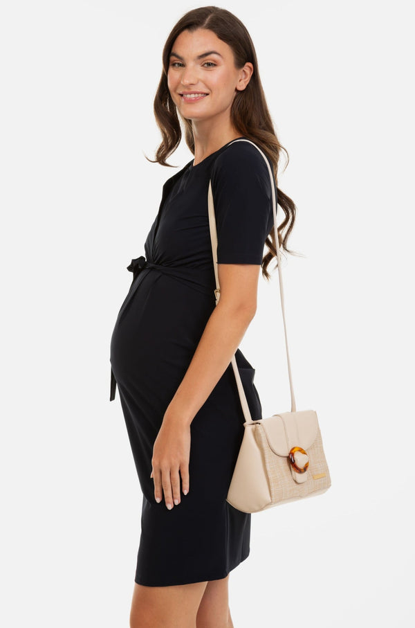 Φόρεμα εγκυμοσύνης και θηλασμού με ζώνη