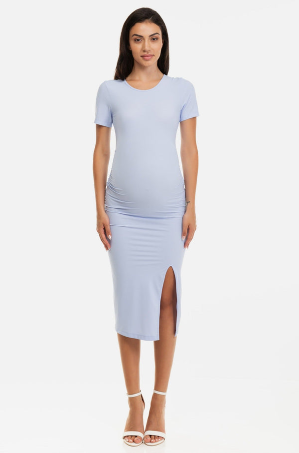 Μακρύ φόρεμα εγκυμοσύνης με ανοίγματα - - soonMAMA - Η σωστή προσθήκη στην κομψή και άνετη εγκυμοσύνη! - Παλτά για έγκυες