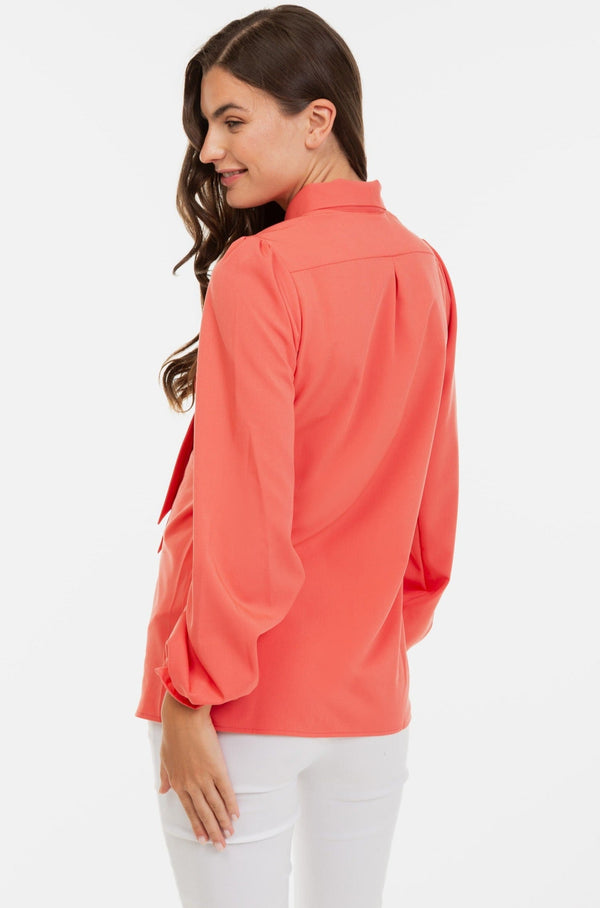 Πουκάμισο εγκυμοσύνης με δέσιμο στον γιακά - - soonMAMA - Η σωστή προσθήκη στην κομψή και άνετη εγκυμοσύνη! - Παλτά για έγκυες