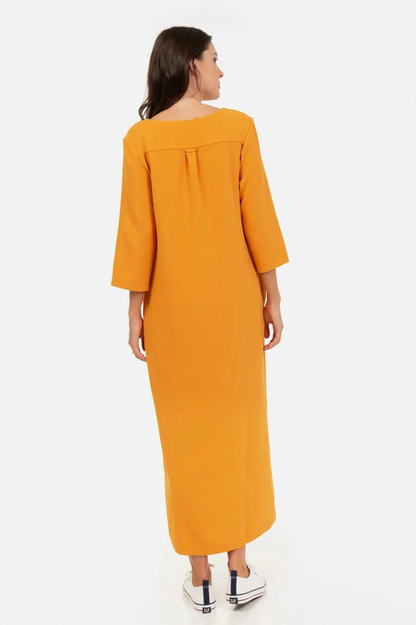 Μακρύ φόρεμα εγκυμοσύνης και θηλασμού με σκισίματα - - soonMAMA - Η σωστή προσθήκη στην κομψή και άνετη εγκυμοσύνη! - Παλτά για έγκυες