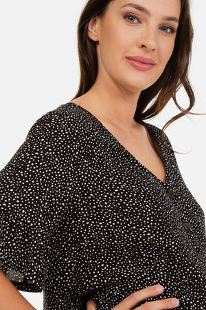 Μπλούζα εγκυμοσύνης και θηλασμού με βολάν - - soonMAMA - Η σωστή προσθήκη στην κομψή και άνετη εγκυμοσύνη! - Παλτά για έγκυες