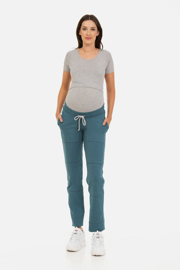 Αθλητικό παντελόνι εγκυμοσύνης – πράσινο πετρόλ
