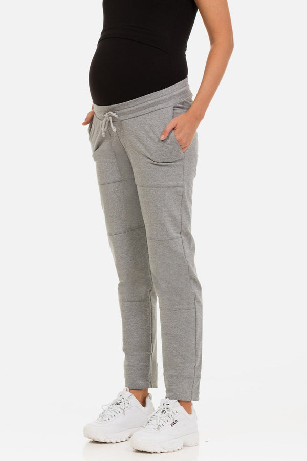 Αθλητικό παντελόνι εγκυμοσύνης – γκρι - - soonMAMA - Η σωστή προσθήκη στην κομψή και άνετη εγκυμοσύνη! - Παλτά για έγκυες