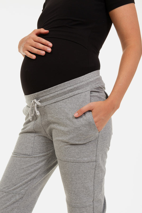 Αθλητικό παντελόνι εγκυμοσύνης – γκρι - - soonMAMA - Η σωστή προσθήκη στην κομψή και άνετη εγκυμοσύνη! - Παλτά για έγκυες