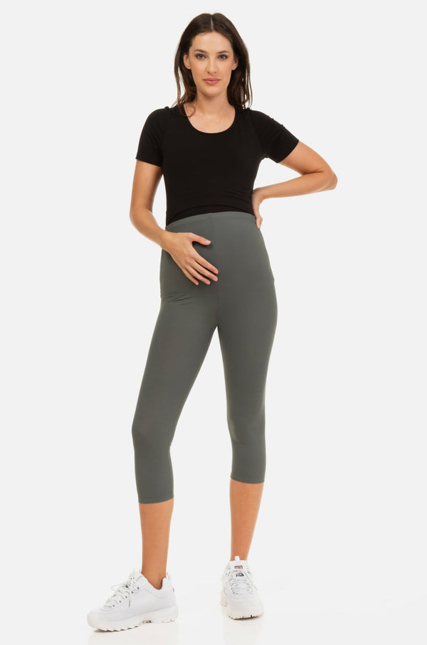 Κολάν εγκυμοσύνης μήκους ¾ - χακί