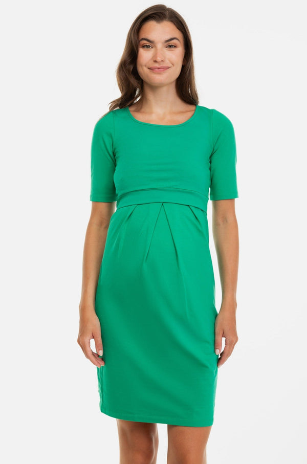 Βαμβακερό φόρεμα εγκυμοσύνης και θηλασμού - - soonMAMA - Η σωστή προσθήκη στην κομψή και άνετη εγκυμοσύνη! - Παλτά για έγκυες