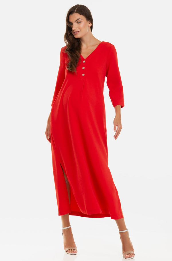 Μακρύ φόρεμα εγκυμοσύνης και θηλασμού - - soonMAMA - Η σωστή προσθήκη στην κομψή και άνετη εγκυμοσύνη! - Παλτά για έγκυες