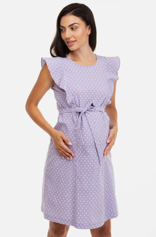 Φόρεμα εγκυμοσύνης και θηλασμού με μανίκια καμπάνα