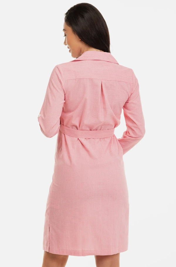 Βαμβακερό πουκάμισο-φόρεμα εγκυμοσύνης και θηλασμού - - soonMAMA - Η σωστή προσθήκη στην κομψή και άνετη εγκυμοσύνη! - Παλτά για έγκυες