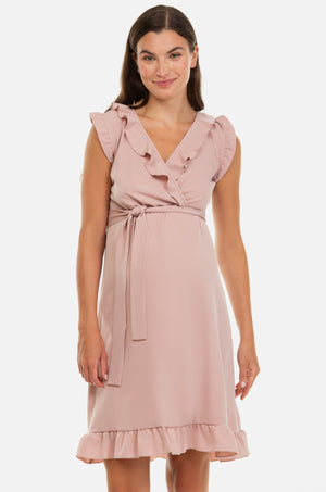 Φόρεμα εγκυμοσύνης και θηλασμού με βολάν - - soonMAMA - Η σωστή προσθήκη στην κομψή και άνετη εγκυμοσύνη! - Παλτά για έγκυες