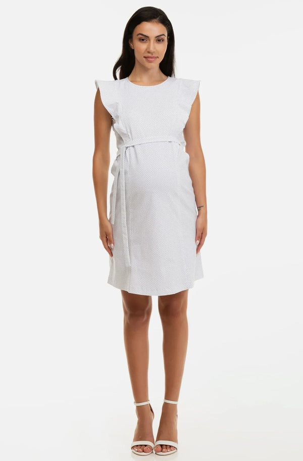 Φόρεμα εγκυμοσύνης και θηλασμού με μανίκια καμπάνα - - soonMAMA - Η σωστή προσθήκη στην κομψή και άνετη εγκυμοσύνη! - Παλτά για έγκυες