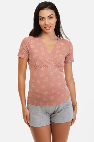 Βαμβακερή πιτζάμα εγκυμοσύνης και θηλασμού - Πυτζάμες - soonMAMA - Η σωστή προσθήκη στην κομψή και άνετη εγκυμοσύνη! - Παλτά για έγκυες