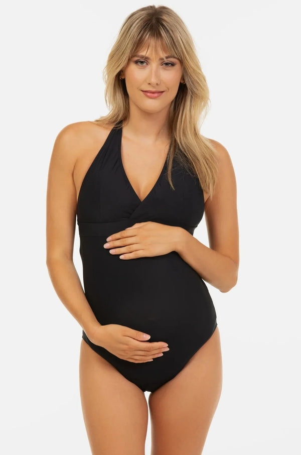 Ολόσωμο σκούρο μπλε μαγιό εγκυμοσύνης και θηλασμού - Μαγιό - soonMAMA - Η σωστή προσθήκη στην κομψή και άνετη εγκυμοσύνη! - Παλτά για έγκυες