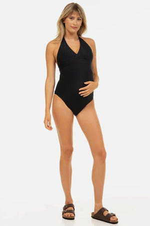 Ολόσωμο σκούρο μπλε μαγιό εγκυμοσύνης και θηλασμού - Μαγιό - soonMAMA - Η σωστή προσθήκη στην κομψή και άνετη εγκυμοσύνη! - Παλτά για έγκυες