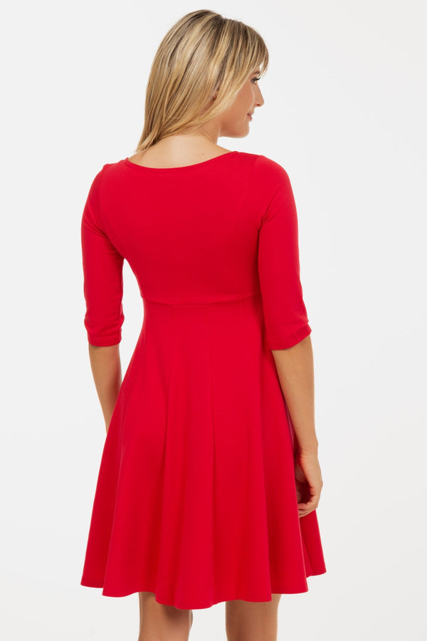 Βραδινό κόκκινο φόρεμα εγκυμοσύνης και θηλασμού - Φόρεμα - soonMAMA - Η σωστή προσθήκη στην κομψή και άνετη εγκυμοσύνη! - Παλτά για έγκυες