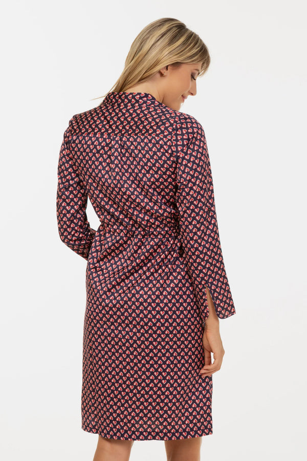 Σατέν πουκάμισο-φόρεμα εγκυμοσύνης και θηλασμού - - soonMAMA - Η σωστή προσθήκη στην κομψή και άνετη εγκυμοσύνη! - Παλτά για έγκυες