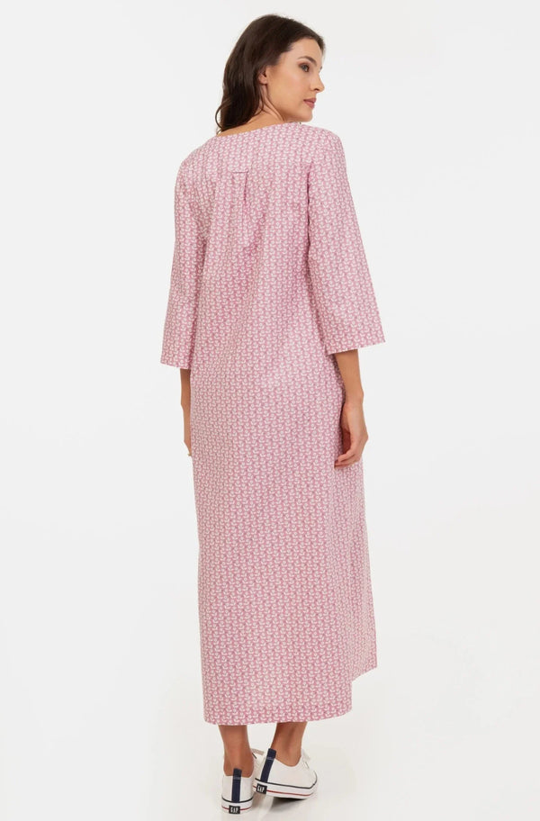 Μακρύ βαμβακερό φόρεμα εγκυμοσύνης και θηλασμού - - soonMAMA - Η σωστή προσθήκη στην κομψή και άνετη εγκυμοσύνη! - Παλτά για έγκυες