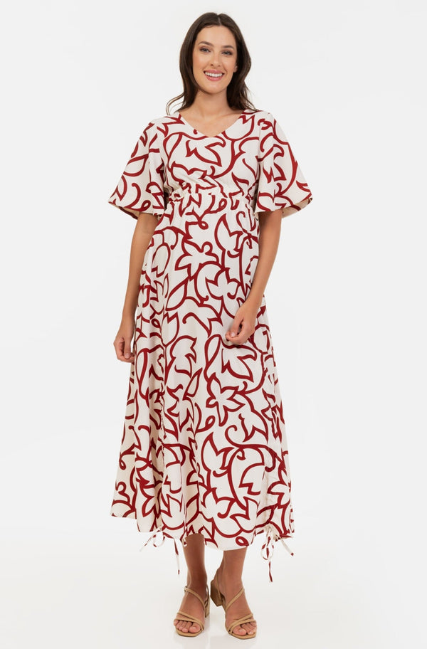 Μακριά φόρεμα εγκυμοσύνης με κορδόνια - - soonMAMA - Η σωστή προσθήκη στην κομψή και άνετη εγκυμοσύνη! - Παλτά για έγκυες