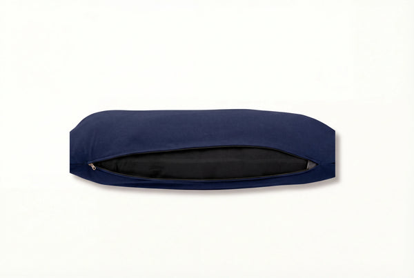 Μαξιλάρι εγκυμοσύνης 3 σε 1 - οργανικό βαμβάκι - σκούρο μπλε