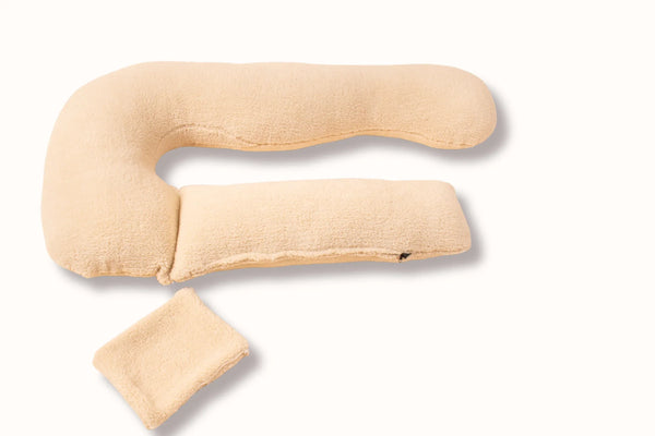 Αφράτο Μαξιλάρι Εγκυμοσύνης & Θηλασμού 3 σε 1 – Μπεζ