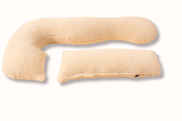 Αφράτο Μαξιλάρι Εγκυμοσύνης & Θηλασμού 3 σε 1 – Μπεζ