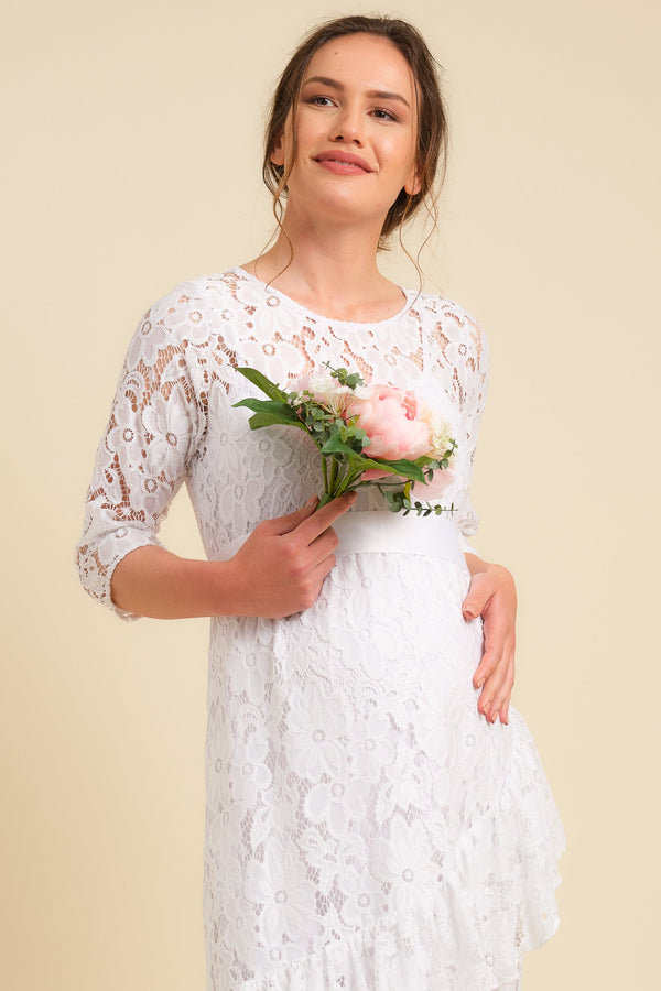 Νυφικό φόρεμα εγκυμοσύνης από δαντέλα - - soonMAMA - Η σωστή προσθήκη στην κομψή και άνετη εγκυμοσύνη! - Παλτά για έγκυες