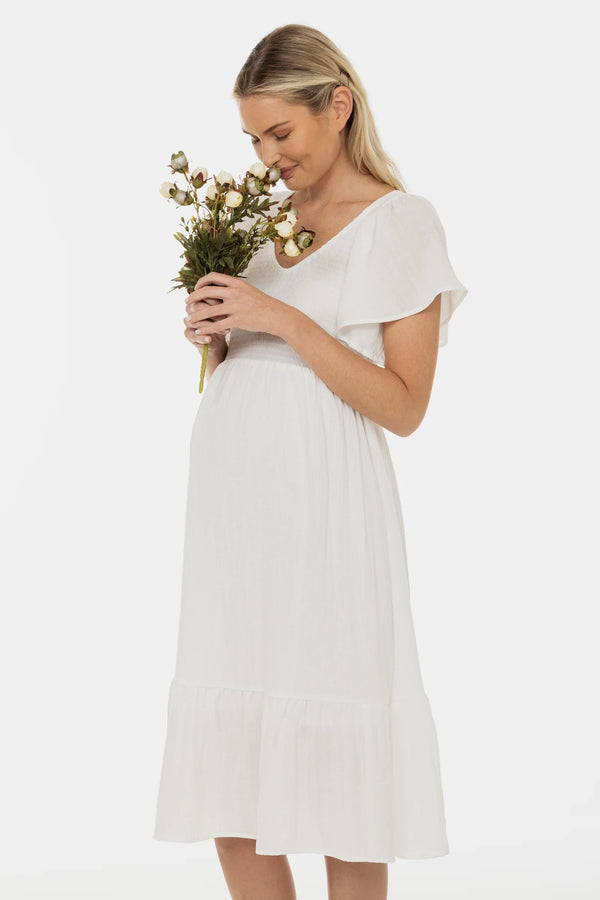 Νυφικό φόρεμα εγκυμοσύνης με σούρες