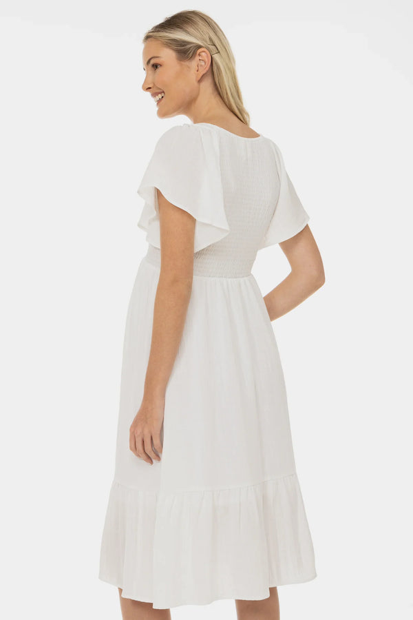 Νυφικό φόρεμα εγκυμοσύνης με σούρες