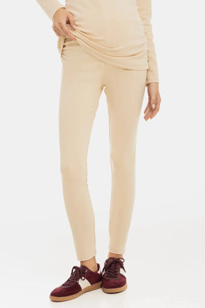 Βαμβακερό κολάν εγκυμοσύνης – μπεζ - - soonMAMA - Η σωστή προσθήκη στην κομψή και άνετη εγκυμοσύνη! - Παλτά για έγκυες