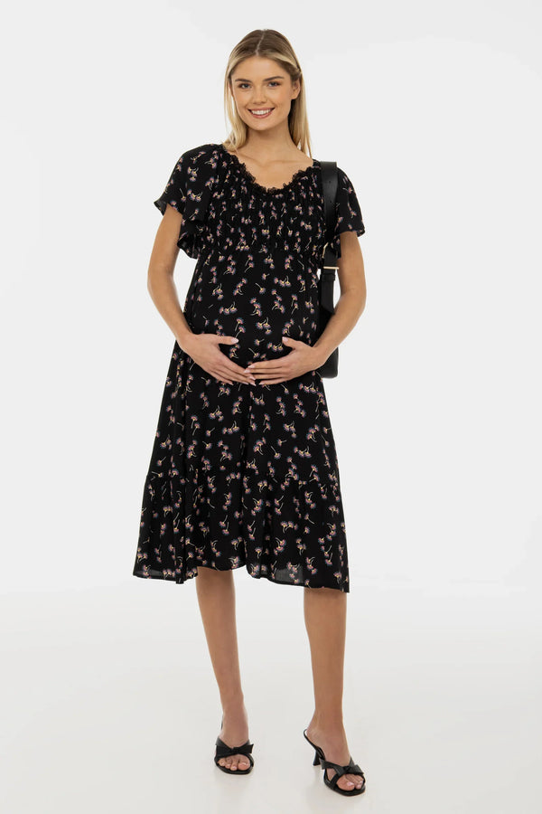 Μπόχο φόρεμα εγκυμοσύνης με δαντελένιο ντεκολτέ - - soonMAMA - Η σωστή προσθήκη στην κομψή και άνετη εγκυμοσύνη! - Παλτά για έγκυες