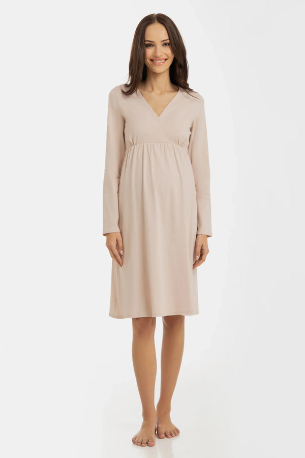 Νυχτικιά εγκυμοσύνης και θηλασμού – κρεμ - - soonMAMA - Η σωστή προσθήκη στην κομψή και άνετη εγκυμοσύνη! - Παλτά για έγκυες