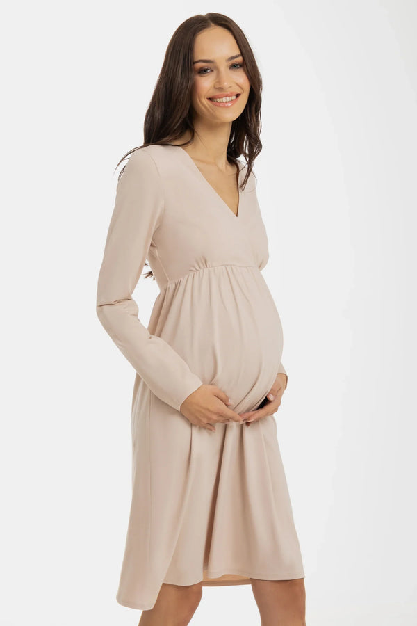 Νυχτικιά εγκυμοσύνης και θηλασμού – κρεμ - - soonMAMA - Η σωστή προσθήκη στην κομψή και άνετη εγκυμοσύνη! - Παλτά για έγκυες