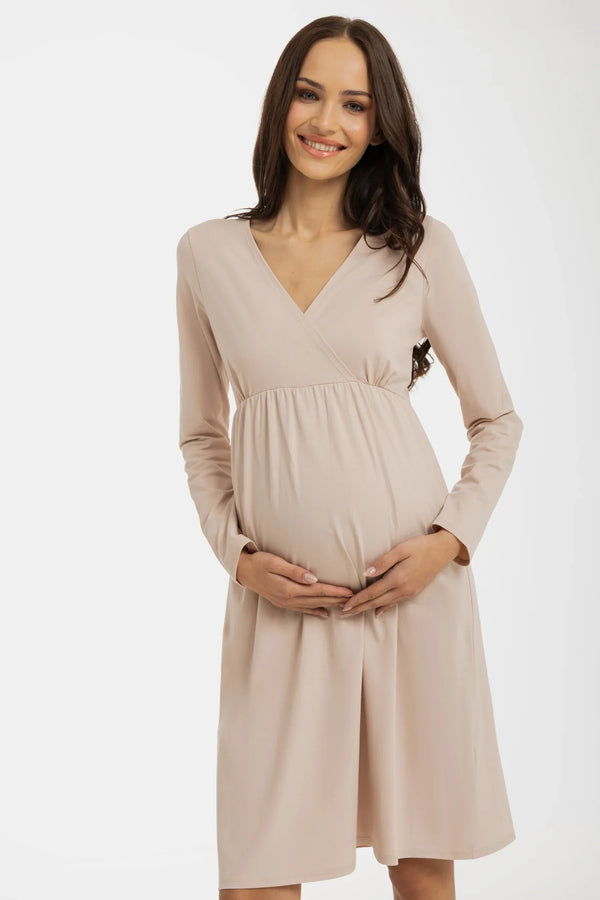 Νυχτικιά εγκυμοσύνης και θηλασμού – κρεμ - - soonMAMA - Η σωστή προσθήκη στην κομψή και άνετη εγκυμοσύνη! - Παλτά για έγκυες