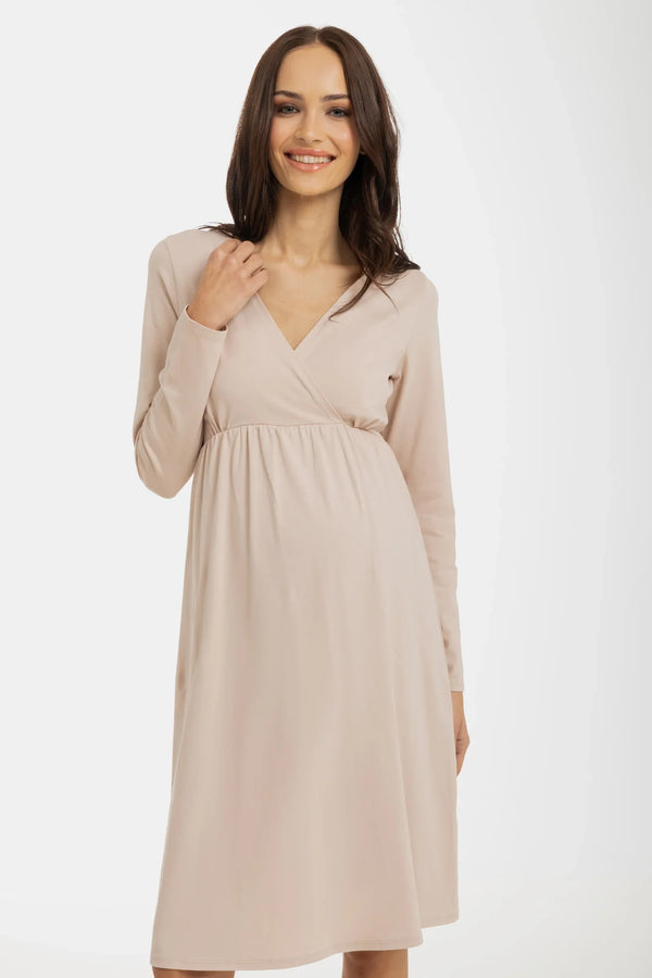 Νυχτικιά εγκυμοσύνης και θηλασμού – κρεμ - - soonMAMA - Η σωστή προσθήκη στην κομψή και άνετη εγκυμοσύνη! - Παλτά για έγκυες