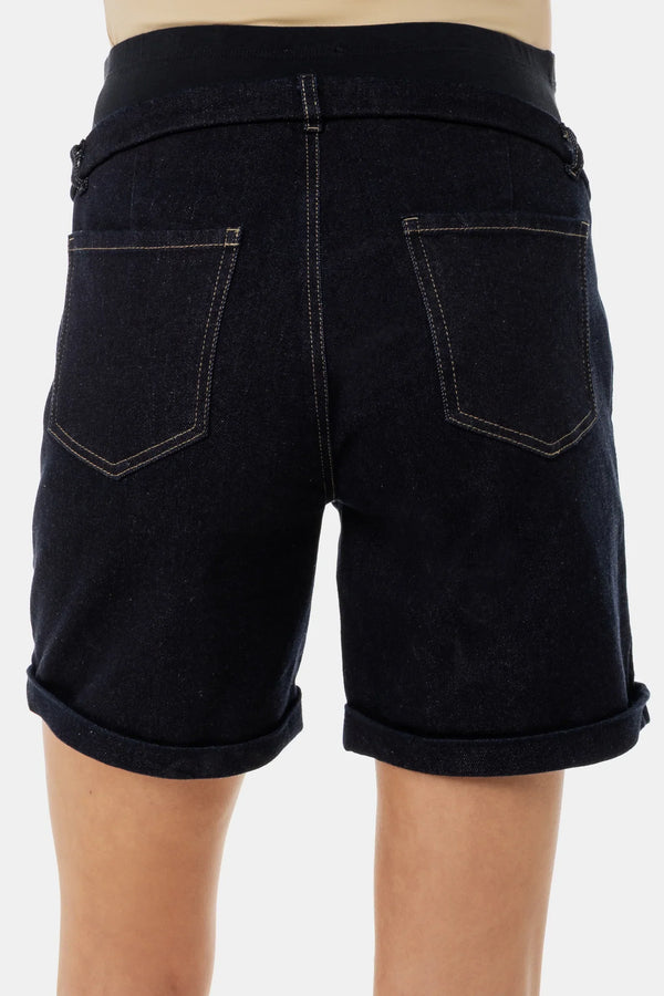 Τζιν σορτς εγκυμοσύνης με βαμβακερό άνω μέρος - Παντελόνι - soonMAMA - Η σωστή προσθήκη στην κομψή και άνετη εγκυμοσύνη! - Παλτά για έγκυες