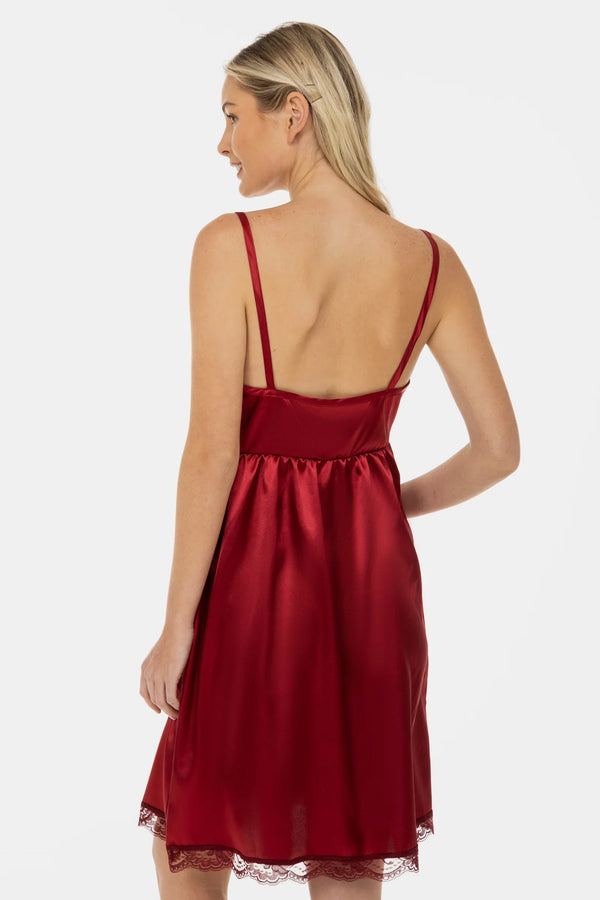 Σατέν νυχτικό εγκυμοσύνης και θηλασμού - μπορντό - - soonMAMA - Η σωστή προσθήκη στην κομψή και άνετη εγκυμοσύνη! - Παλτά για έγκυες