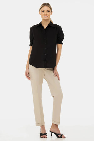 Ελαστικό βαμβακερό παντελόνι εγκυμοσύνης - - soonMAMA - Η σωστή προσθήκη στην κομψή και άνετη εγκυμοσύνη! - Παλτά για έγκυες