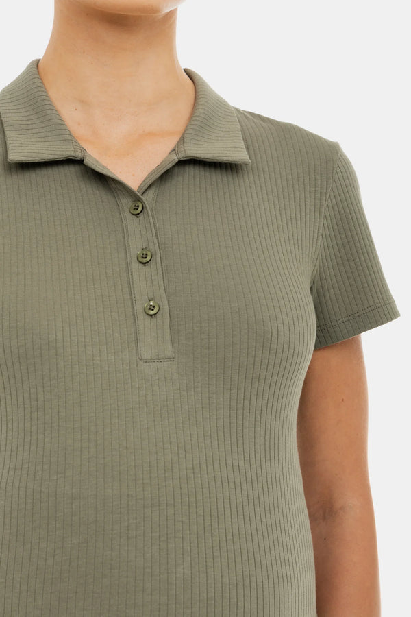 Ριπ βαμβακερή μπλούζα εγκυμοσύνης και θηλασμού - χακί - - soonMAMA - Η σωστή προσθήκη στην κομψή και άνετη εγκυμοσύνη! - Παλτά για έγκυες