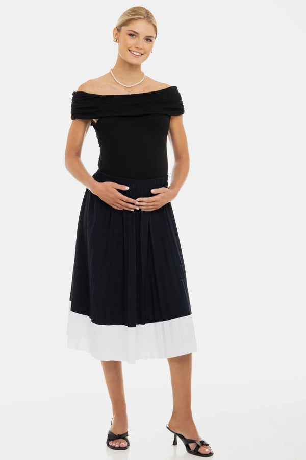 Πλισέ φούστα εγκυμοσύνης - - soonMAMA - Η σωστή προσθήκη στην κομψή και άνετη εγκυμοσύνη! - Παλτά για έγκυες