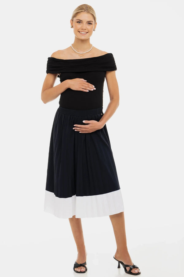 Πλισέ φούστα εγκυμοσύνης - - soonMAMA - Η σωστή προσθήκη στην κομψή και άνετη εγκυμοσύνη! - Παλτά για έγκυες