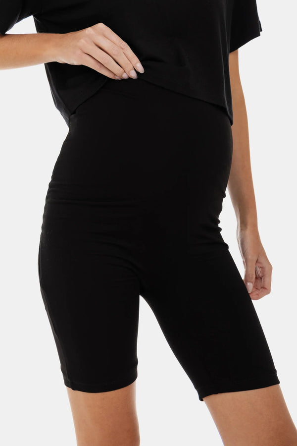 Μαλακό διπλό κολάν εγκυμοσύνης - μαύρο - - soonMAMA - Η σωστή προσθήκη στην κομψή και άνετη εγκυμοσύνη! - Παλτά για έγκυες