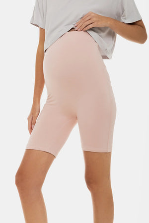 Μαλακό διπλό κολάν εγκυμοσύνης - ροζ - - soonMAMA - Η σωστή προσθήκη στην κομψή και άνετη εγκυμοσύνη! - Παλτά για έγκυες