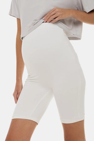 Μαλακό διπλό κολάν εγκυμοσύνης - εκρού - - soonMAMA - Η σωστή προσθήκη στην κομψή και άνετη εγκυμοσύνη! - Παλτά για έγκυες