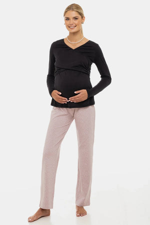 Σετ πιτζάμα εγκυμοσύνης και θηλασμού – Confetti - - soonMAMA - Η σωστή προσθήκη στην κομψή και άνετη εγκυμοσύνη! - Παλτά για έγκυες